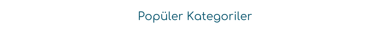 Polüler Kategoriler