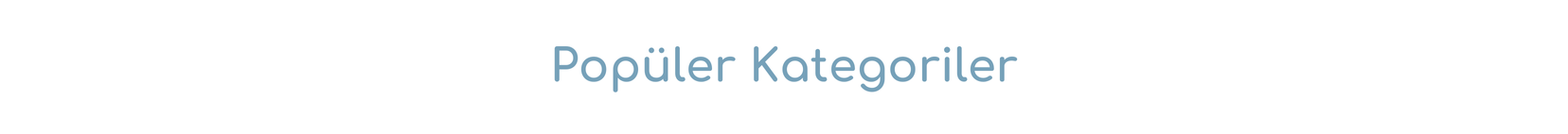 Polüler Kategoriler
