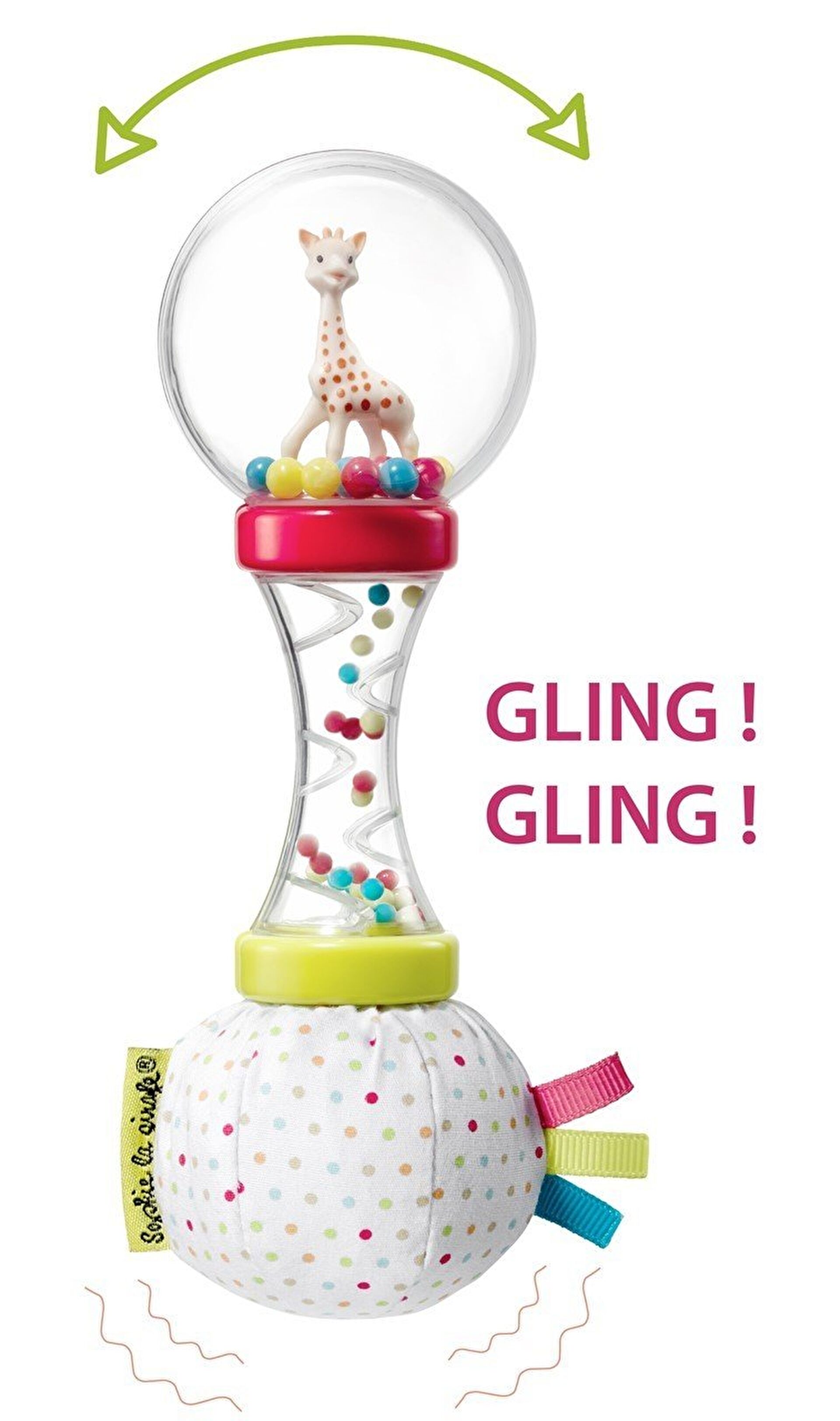 Sophie La Giraffe marakas çıngırak