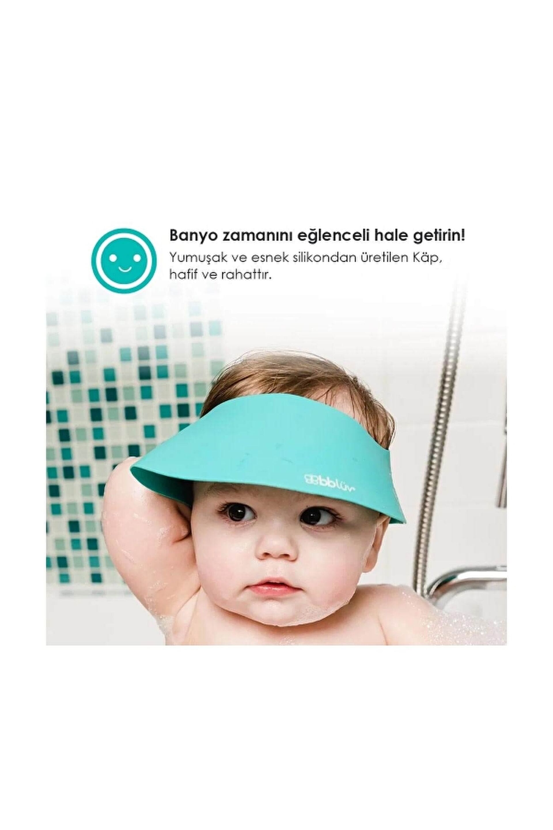 Käp Yeşil  Silikon Şampuan Siperi