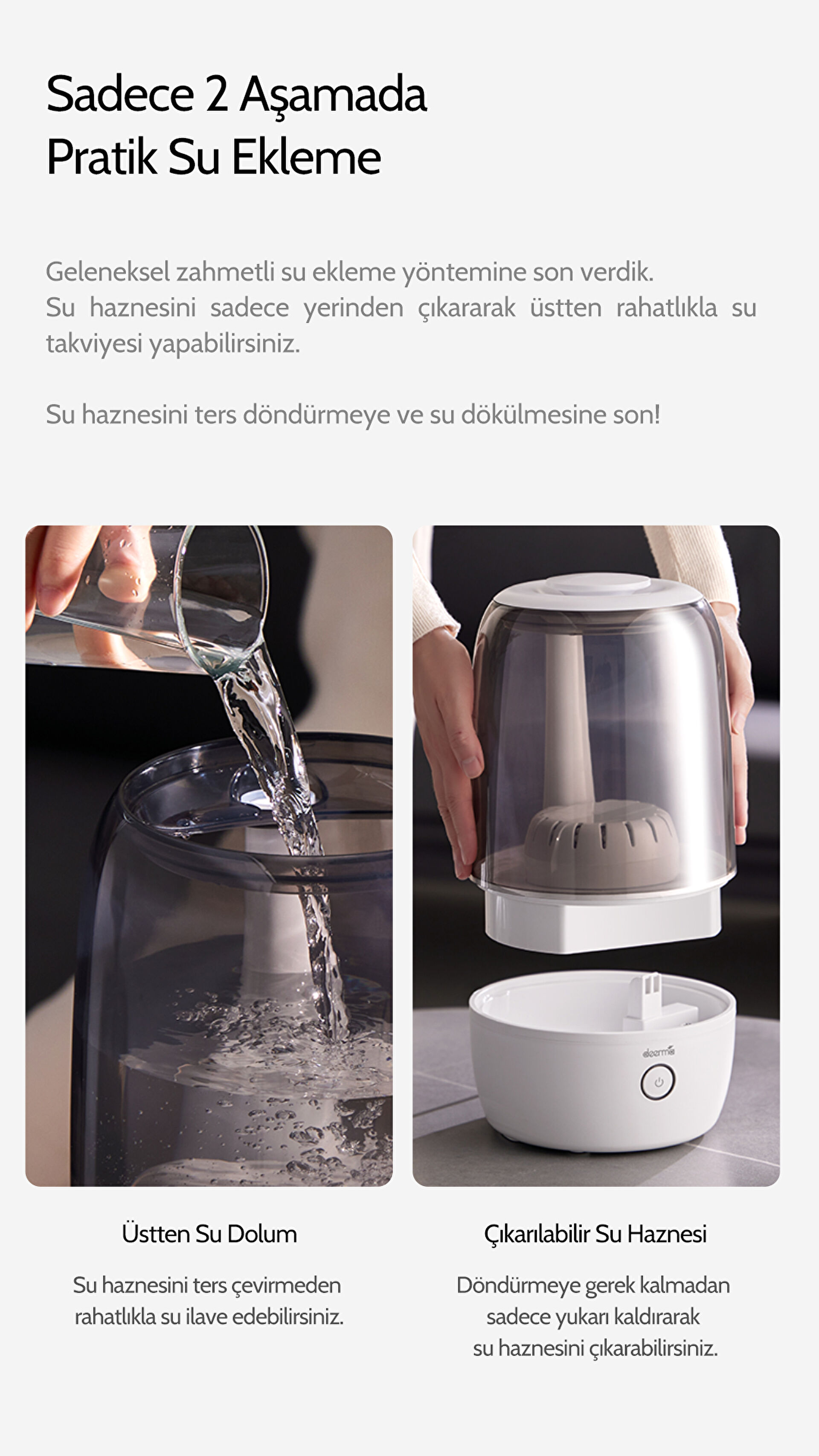 DEERMA F60W ULTARASONIC HAVA NEMLENDİRİCİ
