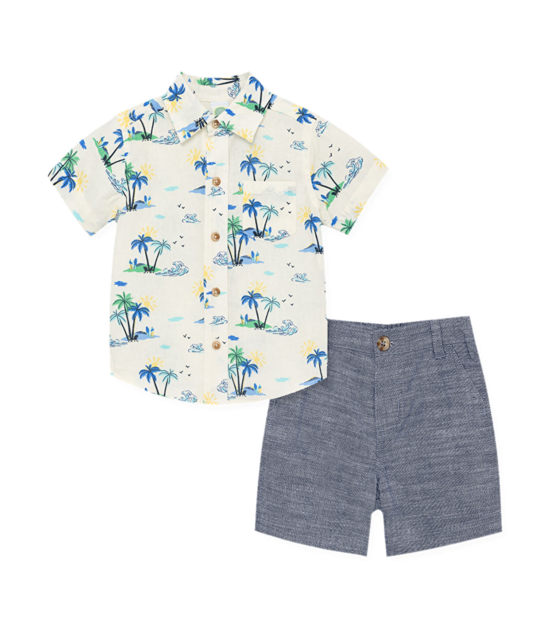 Tropical Woven Short Set