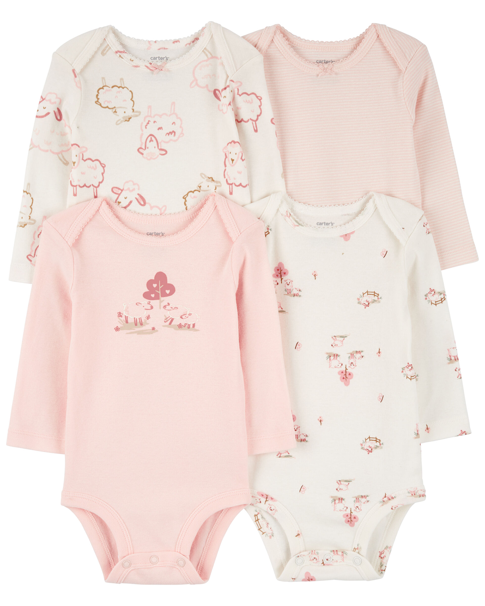 Resim CARTERS Layette  Uzun Kollu Body Set 4lü Paket