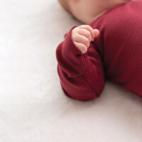 Owli CozyBlend Modal Bebek Takım 6-9 Ay Bordo