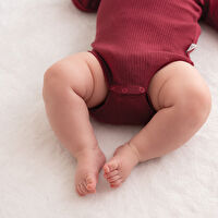 Owli CozyBlend Modal Bebek Takım 6-9 Ay Bordo