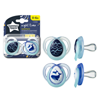 Tommee Tippee Gece Emzik 0-6 Ay x2 (Asortili)