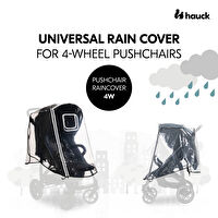 Resim HAUCK Pushchair Raincover 4W Bebek Arabası Yağmurluğu