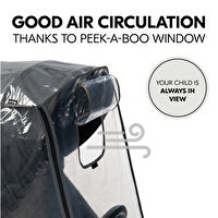 Resim HAUCK Pushchair Raincover 4W Bebek Arabası Yağmurluğu