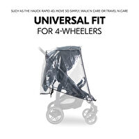 Resim HAUCK Pushchair Raincover 4W Bebek Arabası Yağmurluğu