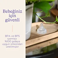 Resim LANSINOH Natural Wave Biberon Emziği Yavaş Akışlı