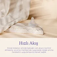 Resim LANSINOH Natural Wave Biberon Emziği Hızlı Akışlı