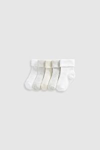 Resim MOTHERCARE Unisex Bebek 5Li Çorap