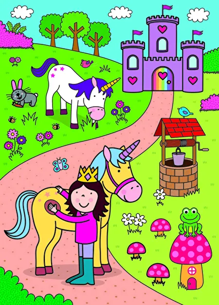 Resim GALT Water Magic Sihirli Kitap Unicorns  3 Yaş+